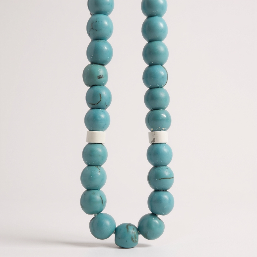 Bileklik Tespih Çekim Serisi (Turkuaz Akik) 6 mm
