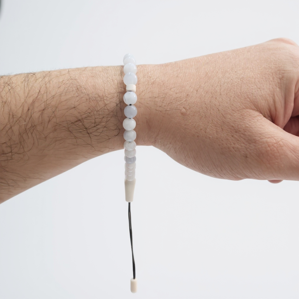 Bracelet Prayer Bead Set (Light Blue Jade) 6 mm