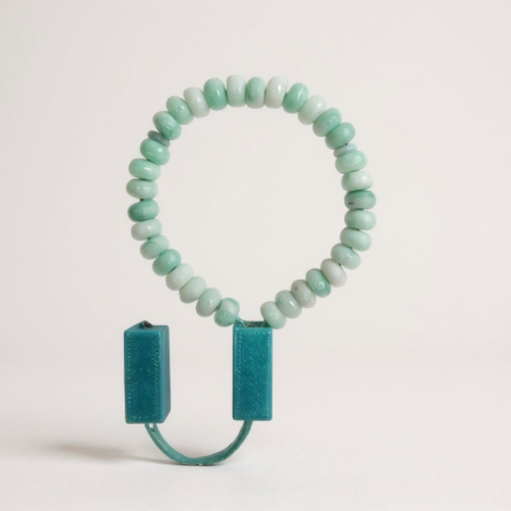 Bileklik Tespih Rondela Serisi (Turkuaz Ceyt) 8*5 mm