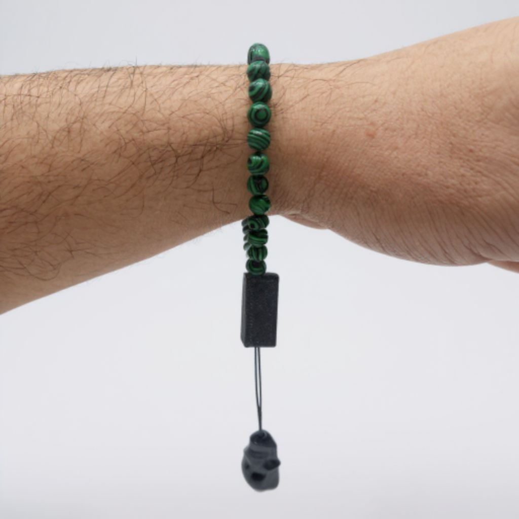 Bileklik Tespih Çekim Serisi (Malakit) 6 mm