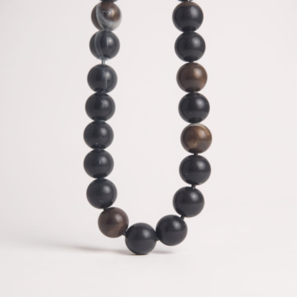 Bileklik Tespih Çekim Serisi (Siyah Akik) 6 mm