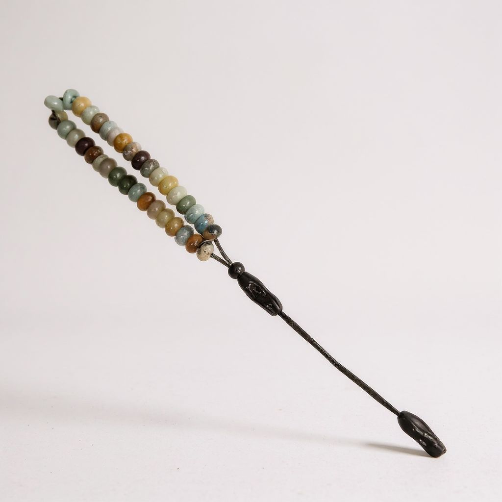 Bileklik Tespih Rondela Serisi (Amazonit) 7*4 mm