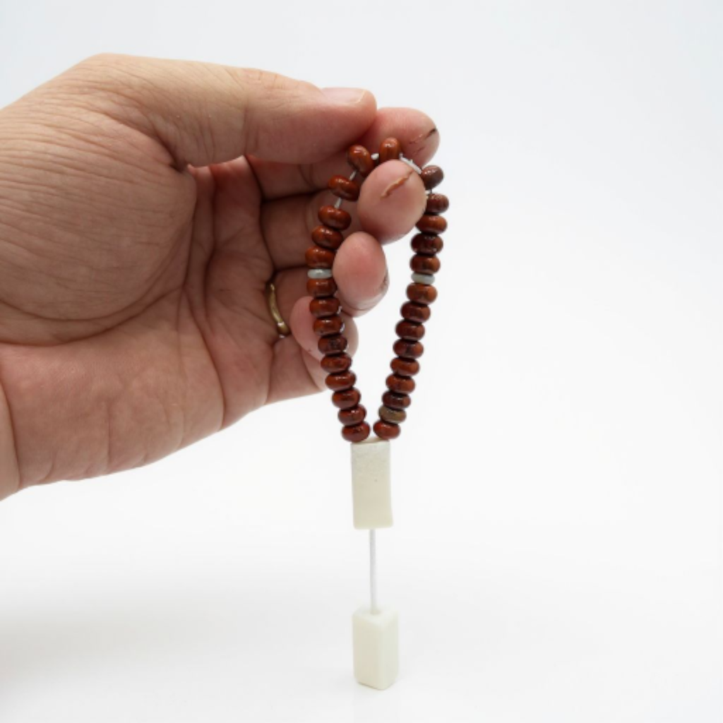 Bileklik Tespih Rondela Serisi (Kiremit Kuvars) 8*5 mm