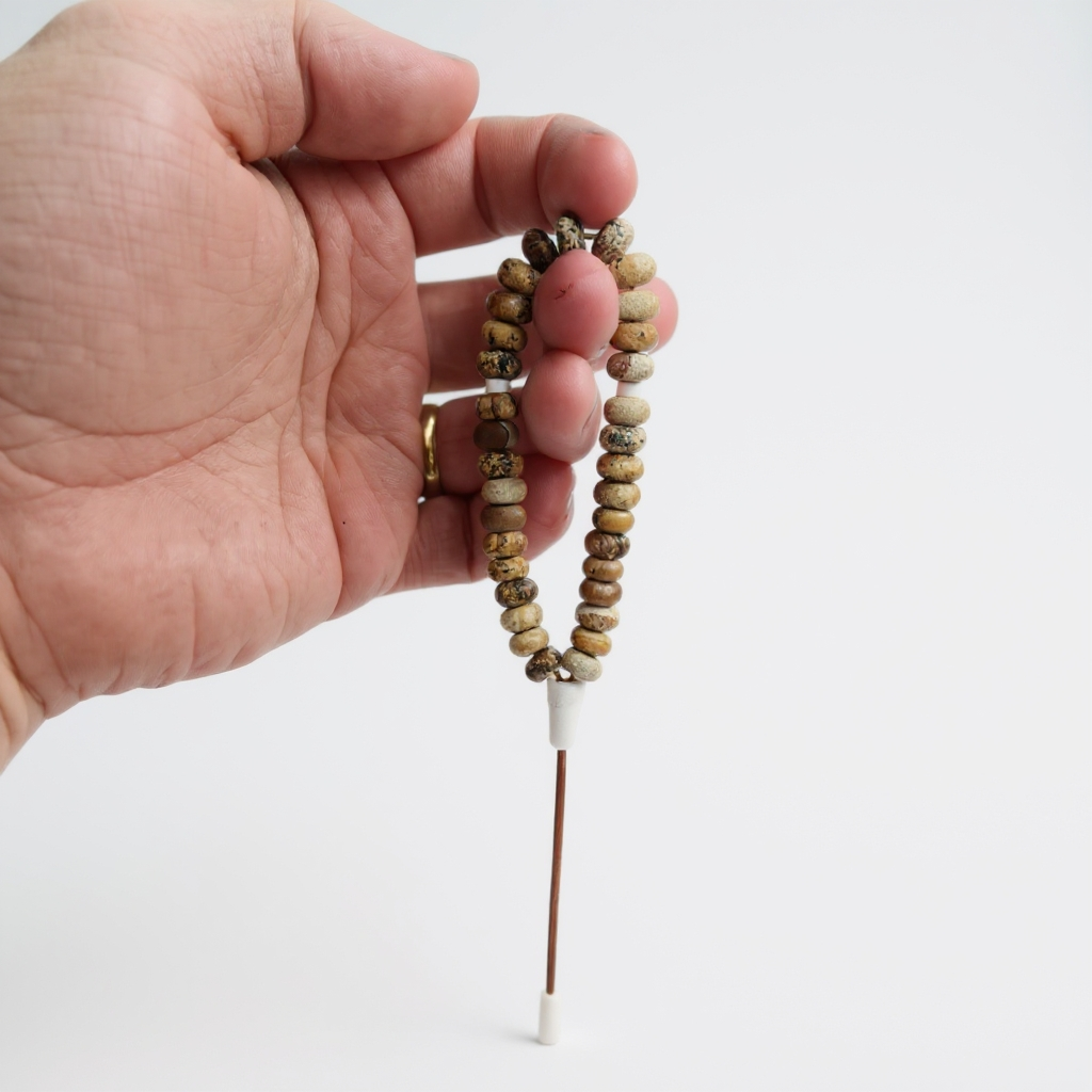 Bracelet Rosary Washer Series (Earth Jasper) 8*5 mm