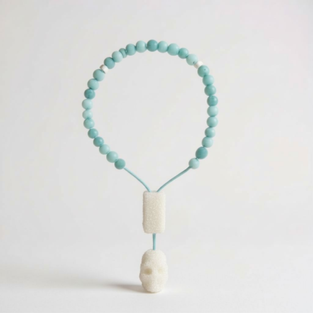 Bileklik Tespih Çekim Serisi (Mat Turkuaz Ceyt) 6 mm