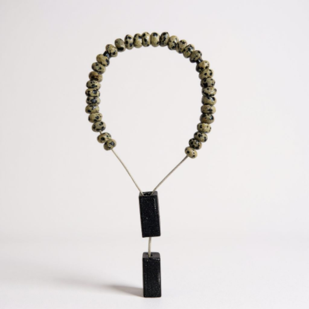 Bileklik Tespih Rondela Serisi (Dalmaçya Jasper) 8*5 mm