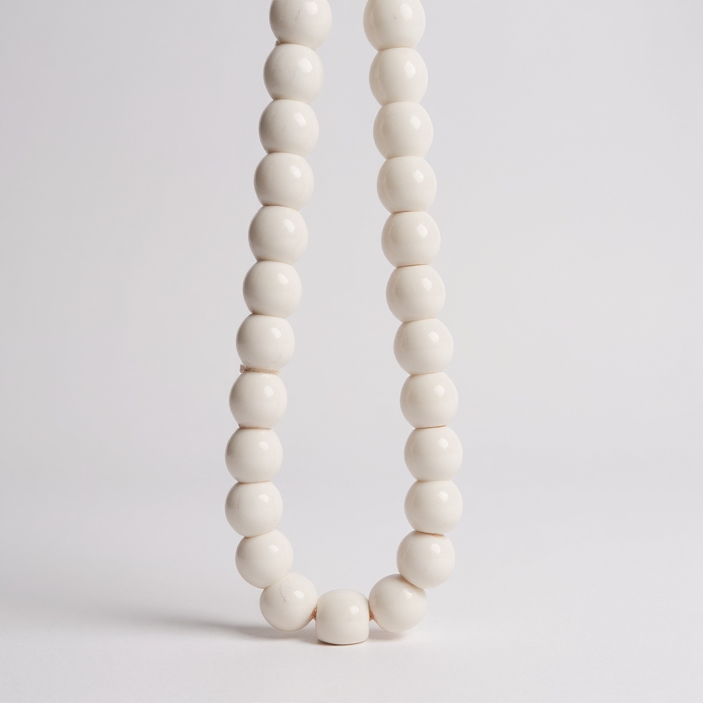 Armband-Gebetsperlen-Set (Weißer Onyx) 6 mm