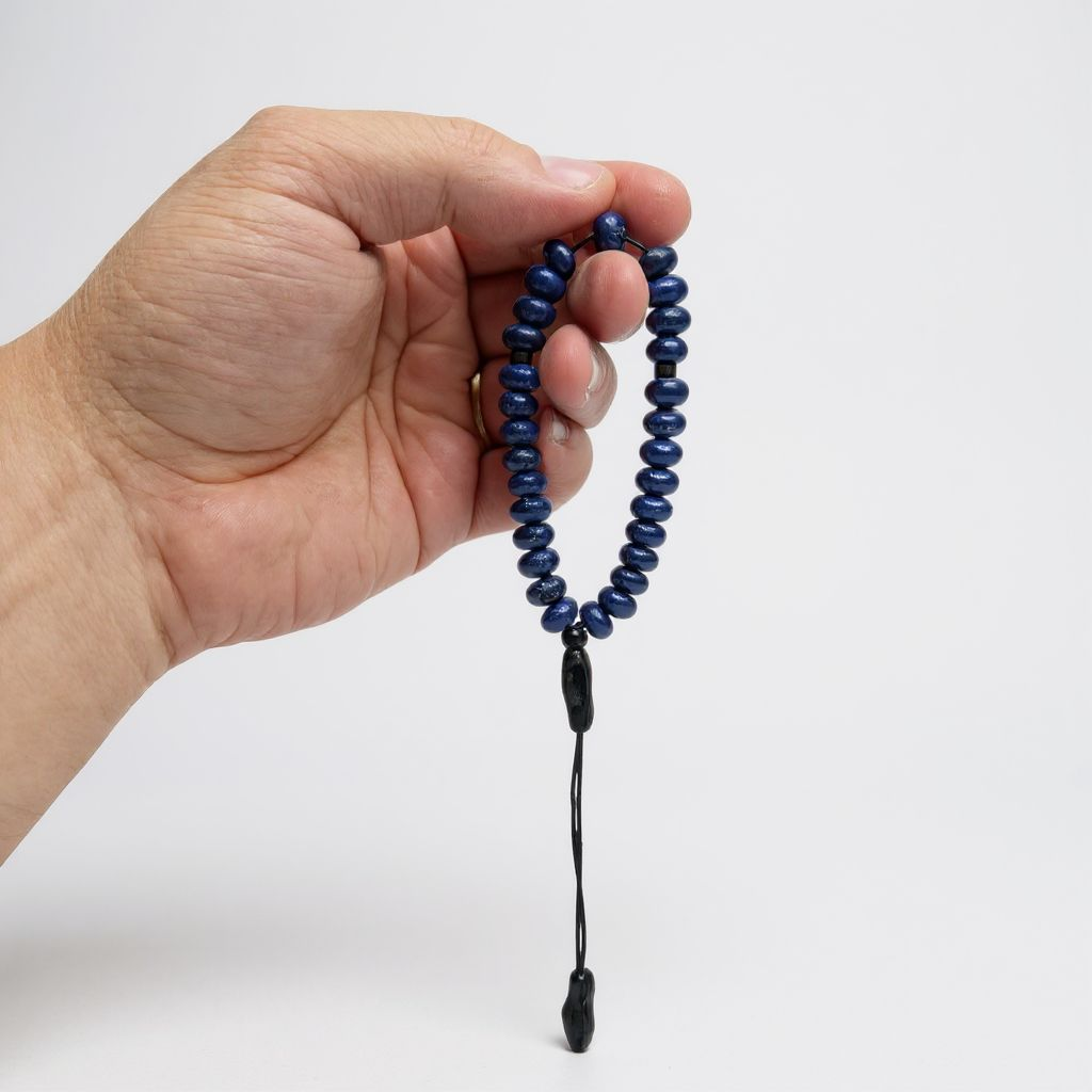 Bileklik Tespih Rondela Serisi (Lapis Kuvars) 8*5 mm