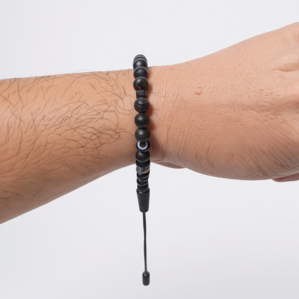 Gebetsperlen-Armbandset (Mattschwarzer Achat) 6 mm