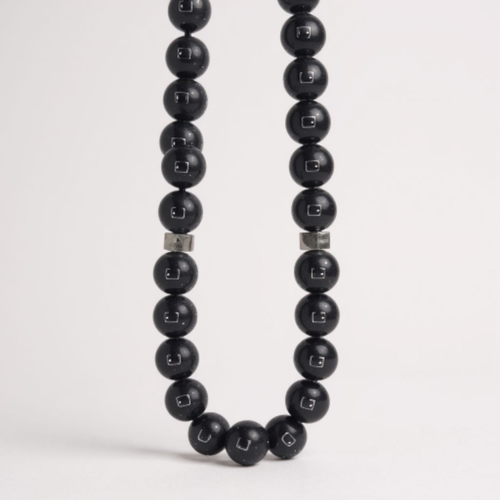 Bileklik Tespih Çekim Serisi (Siyah Parlak Oniks) 6 mm