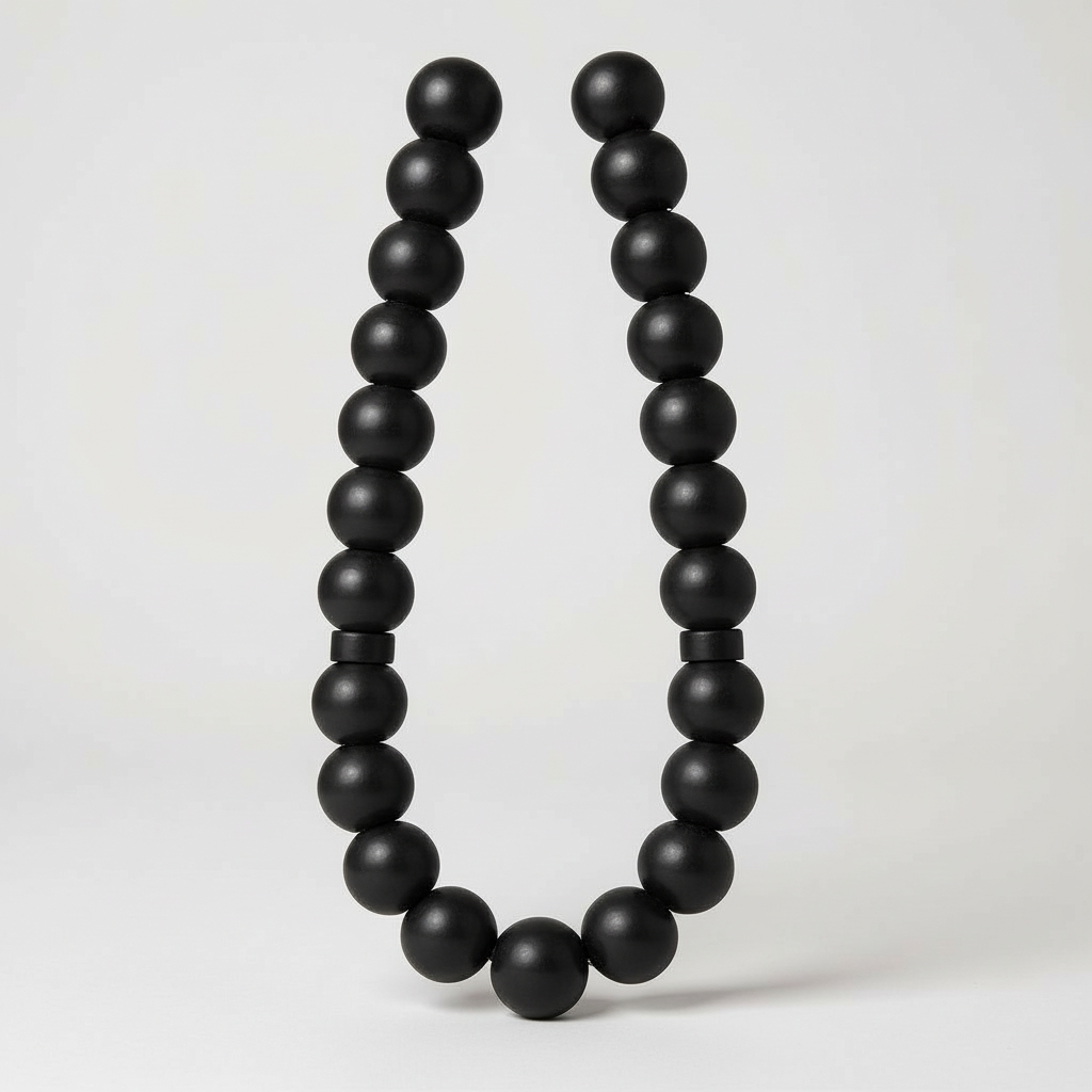 Bracelet Prayer Bead Set (Matte Black Onyx) 6 mm