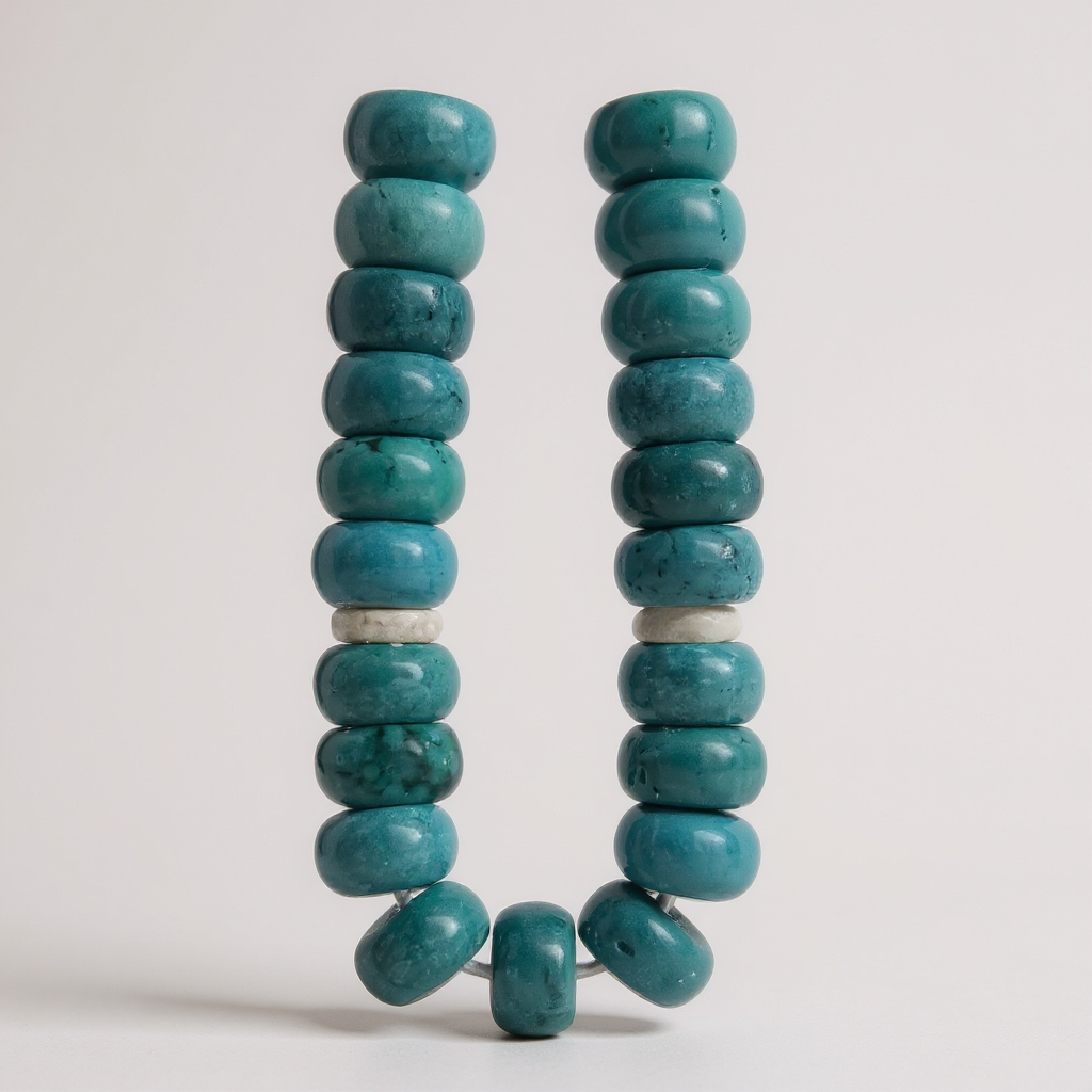 Bracelet Prayer Beads Washer Series (Turquoise Agate) 8*5 mm