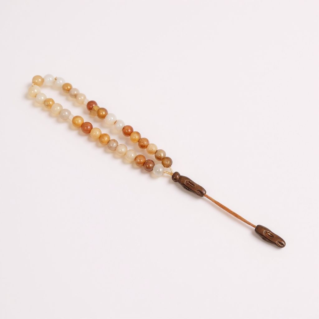 Bileklik Tespih Çekim Serisi (Turuncu Ceyt) 6mm